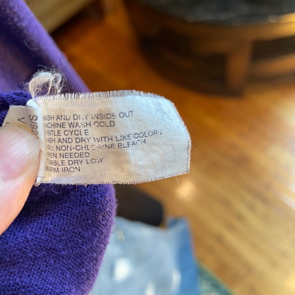 Purple Mini Gap Cardigan Sweater Women's Size XS - Picture 6 of 6